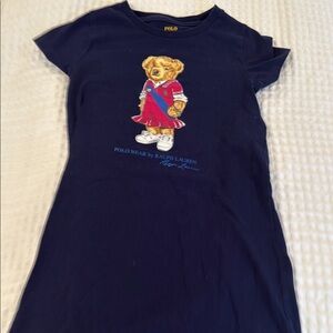 Polo by Ralph Lauren Navy Kids Shirt with Bear Design